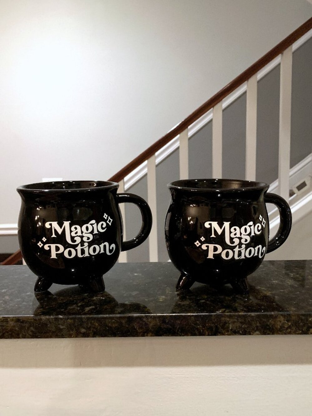 TWO Target Bullseyes Playground MAGIC POTION Cauldron Mugs Halloween 2025 NEW